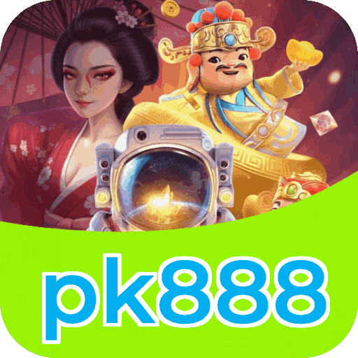Interface do aplicativo pk888 mostrando jogos disponíveis no iOS e Android